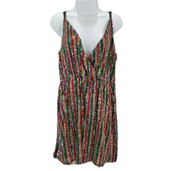 Sanctuary Womens Minidress XLarge Rainbow Prism - Picture 3 of 14